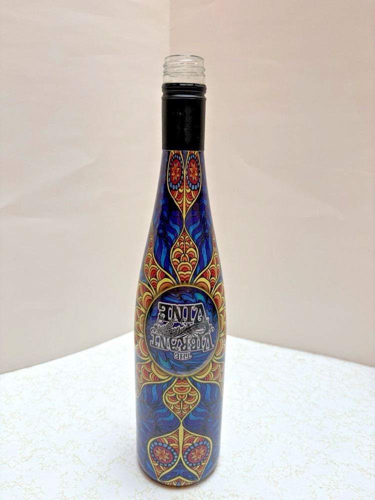 Vibrant Vine Decorative Wine Bottle 2014 Woops? Okanagan Valley BC Canada