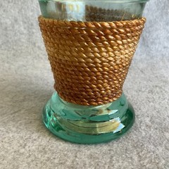 Vintage Tall Chianti Empty Wine Bottle in Straw Wicker Basket 12&Prime; – Beautiful!