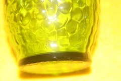 Vintage Gallo Wine Green Glass Bottle Raised Grape Cluster 4/5 Quart