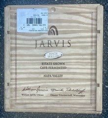 JARVIS FINCH HOLLOW CHARDONNAY WINE NAPA VALLEY EMPTY WOOD BOX W/LID 14X12.5X8.5