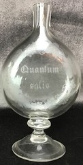 Antique Quantum Satis Wine Tasting Bottle Latin « Just Enough »