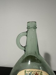 Vintage Almaden 4L Green Glass Wine Jug Bottle Demijohn Terrarium Carboy