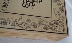 Noble Grapes Concha y Toro Wines Wooden Box EMPTY Lidded Hinged Display Piece