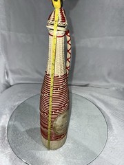 Spanish Charles Vintage 1964 Wicker Covered Red Wine Bottle 1 Pint 8 fl oz