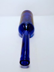 COBALT BLUE GLASS WINE BOTTLE ~ 12 3/4&Prime; TALL – 50 cl – 3 – 70 mm- A 11 -…