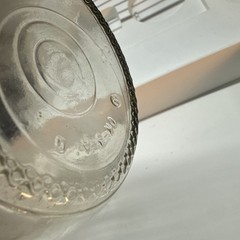 Paul Masson Since 1852 Embossed Glass Milk Bottle Carafe Decanter Vintage Juice