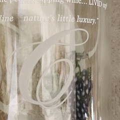 Colterris Livid Grand Valley Empty Wine Bottle – Clear Etched Glass – Colorado