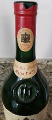 1950&rsquo;s Vintage Courvouiser French Cognac empty bottle France Liquor