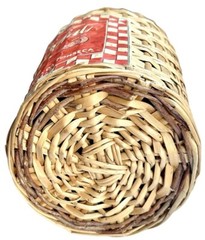Vintage Large Wicker Wrapped Glass Jug w Handle/Cork Red Wine Label Portugal EUC