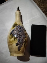Italian Decantor By Bordeaux Hand Painted Grapevine Tabletops /&rsquo;Bordeaux &lsquo;