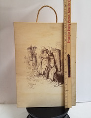 Santini Vint d&rsquo; Italia Soave Gift Wooden Box EMPTY Display Piece Rope Handle