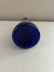 Rare Cobalt Blue Gaetano D&rsquo; Aguino Wine Bottle With Fairy Lights Cork