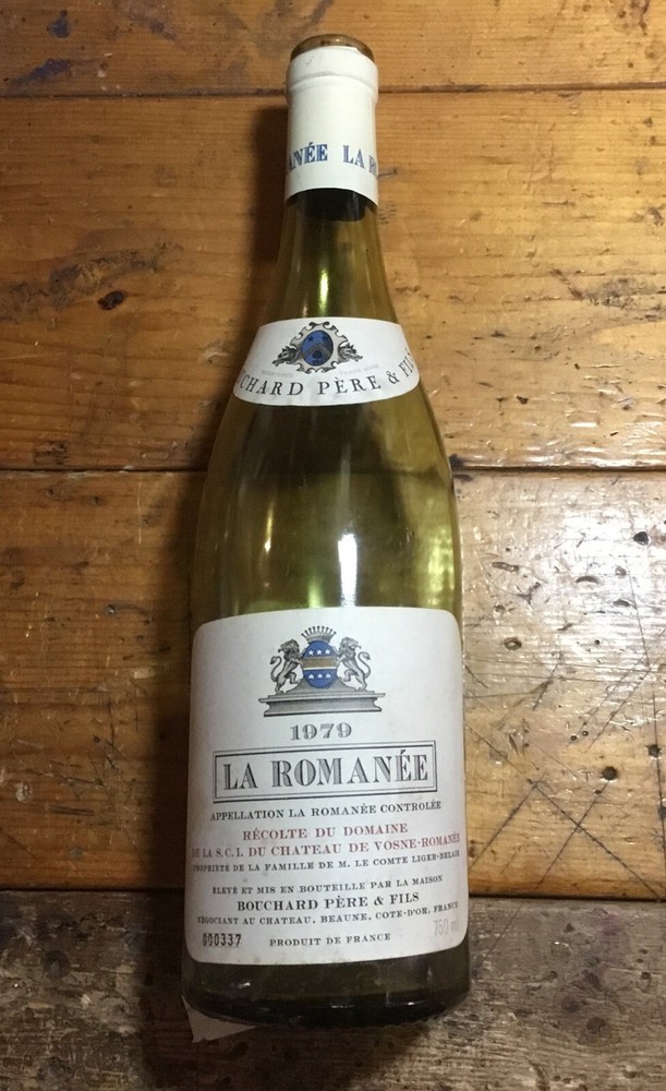 1979 La Romanee Bouchard & Fils Empty Collectible Wine Bottle No Cork