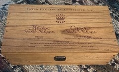 Baron Philippe De Rothschild- Wooden 2 Bottle Size Wine Box