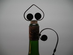 Wine Bottle Decanter Paris France Eiffel Tower Empty Bar Deco Copper