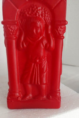 Rare Vintner Bottles / Wine Making Scenes in High Relief 8 3/4&Prime; Flashed Glass