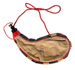 Handmade Curved Goat Leather Canteen 2 Liter Traditional Spanish Bota Bag VTG