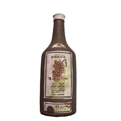 Vintage Chateau Bordeaux LG Terracotta Wine Bottle Decor