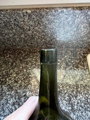 VINTAGE Dark Green D.O.M Wine Bottle