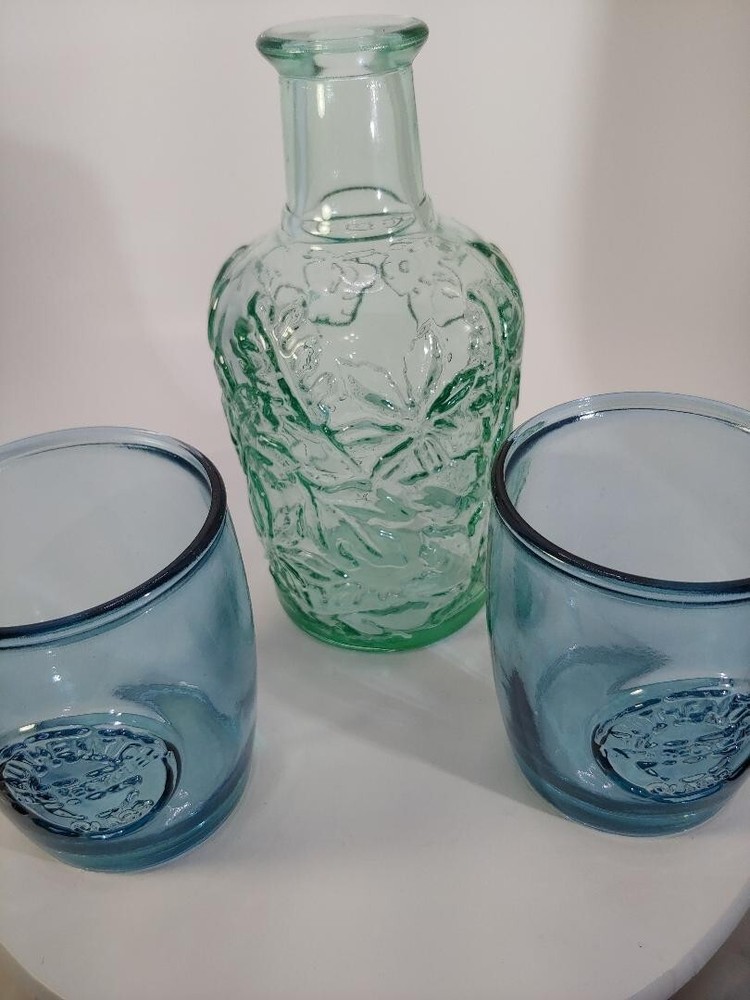 Canadian wine bottle and two glasses