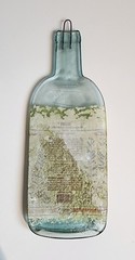 Glass Wine Bottle Wall Art – Candoni Pinot Grigio – 12&Prime;x4.5&Prime;