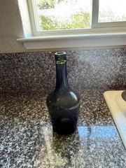 VINTAGE Dark Green D.O.M Wine Bottle