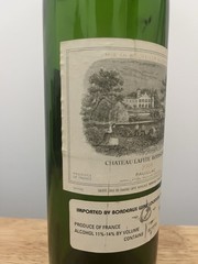 EMPTY 1995 Chateau Lafite Rothschild Pauillac Bordeaux Bottle