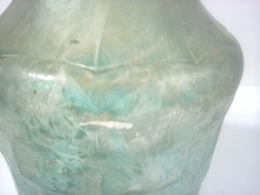 Mogen David Green Satin 1 Qt. Wine Bottle Screw Top No Lid MCM Collectible