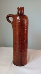 Vintage Stoneware Wine Bottles Newberry Wine And Lancers Wine Red Brown Wine Art