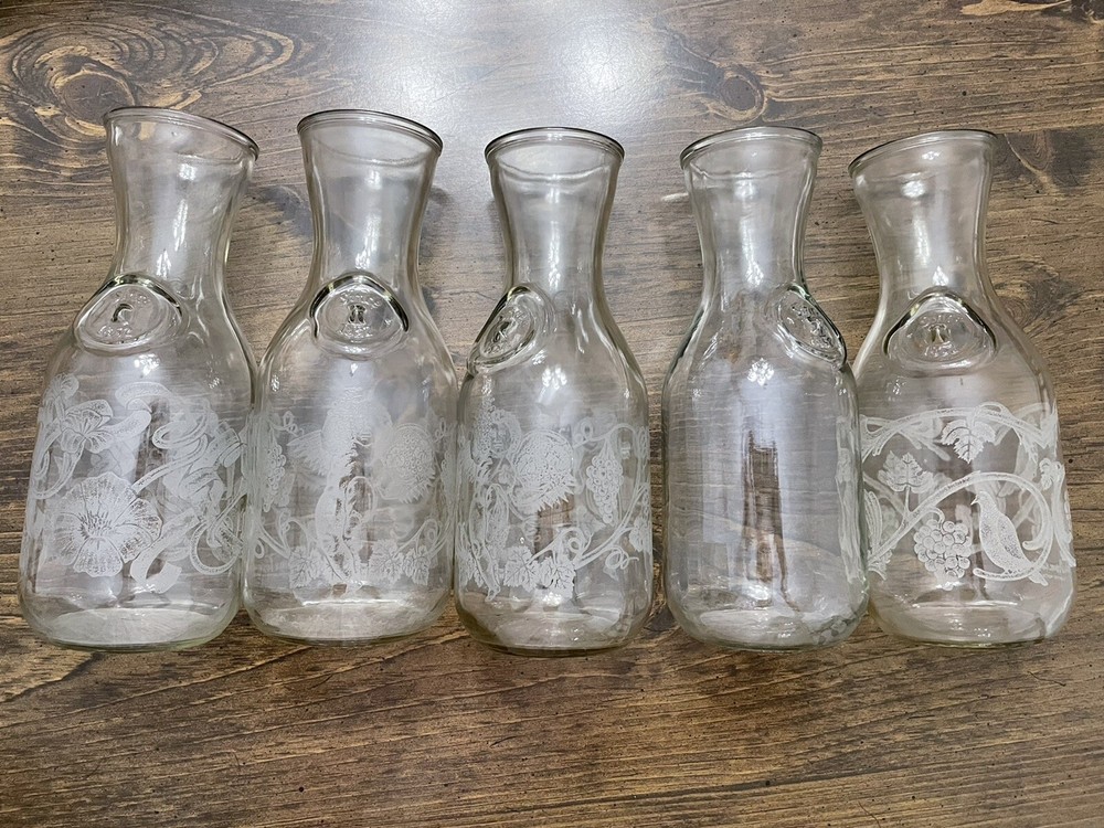 Vintage Paul Masson Vineyards Carafe Lot (5) 1988 1989