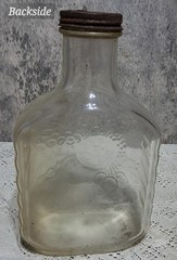 Vintage Berrycup Wines 2/5 Pint Glass Wine Bottle Yonkers, New York