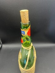 Bolla 1977 Pint Dry White Wine Empty Bottle Cork Fiasco Wrap Soave Verona Italy