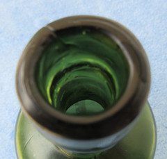 Vintage Late 1800s? Mold Blown Wine? Bottle With Hand Applied Top