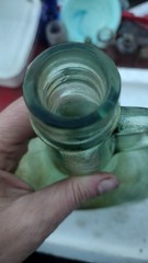 Almaden Green Wine Jug Decanter Handle 1.5L