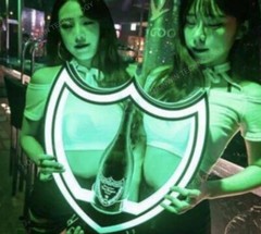 dom perignon Display bottles presenter service displays night club lounge bar
