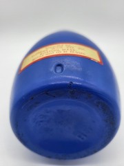 Vintage 1966 Concellos Portuguese White Wine Bottle Blue Opaque Painted Glass 9&Prime;
