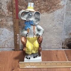 Vintage Elephant Wine Decanter Empty Bottle 12&Prime; Red Wine Mareialla Product Of It