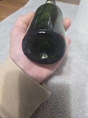 Vintage 1950s Christian Brothers Champagne Brut Green Glass Bottle! Rare To Find