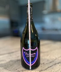 RARE Lady Gaga Dom X Perignon Rose Mag Luminous Light Up Pink Empty Bottle 1.5 L