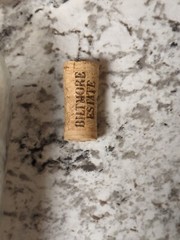 Biltmore Estate Christmas Wine Bottle EMPTY With Cork White Wine 12&Prime; 2011