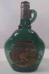 Vintage Trovador Rose Still Wine Bottle Emerald Green Glass( Portugal) 9” Empty