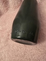 J M da Fonseca Azeitão Portugal Green Glass Wine Bottle Empty Collectible 9&Prime;