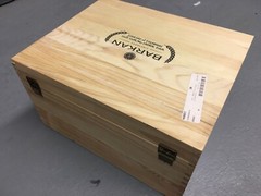 Wine Empty Wooden box for Wine 6 Bottles Barkan 2019