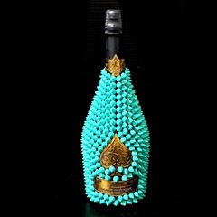 Armand de Brignac Gold Studs Decoration Empty Bottle TF.Blue Togemand from Japan