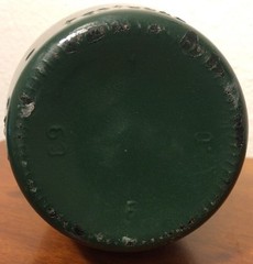 Vintage J M Da Fonseca Azeitao Green Painted Glass Bottle, Unique, Collectible