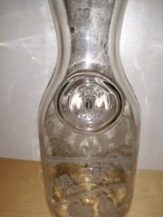 Vintage Wine Carafe Decanter Norman Kosarin 1988 Paul Masson Etched Birds Grapes