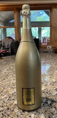 Vintage Large Store Display Wine Bottle Präsidenten Gold 3L Big Huge Germany Bar