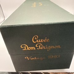 Dom Perignon Vintage 1993 Empty Champagne Bottle w/ Original Presentation Box Co