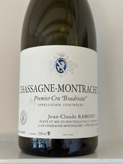 Rare empty wine bottle JeanClaude Ramonet Chassagne-Montrachet Boudriotte Magnum