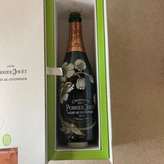 Perrier-Jouët Belle Epoque 2000 Empty Champagne Bottle Box Floral Art Nouveau